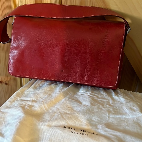 kate spade Handbags - Stunning Y2K Red Leather Kate Spade Handbag Made in Italy! *PRICE LOWERED*
